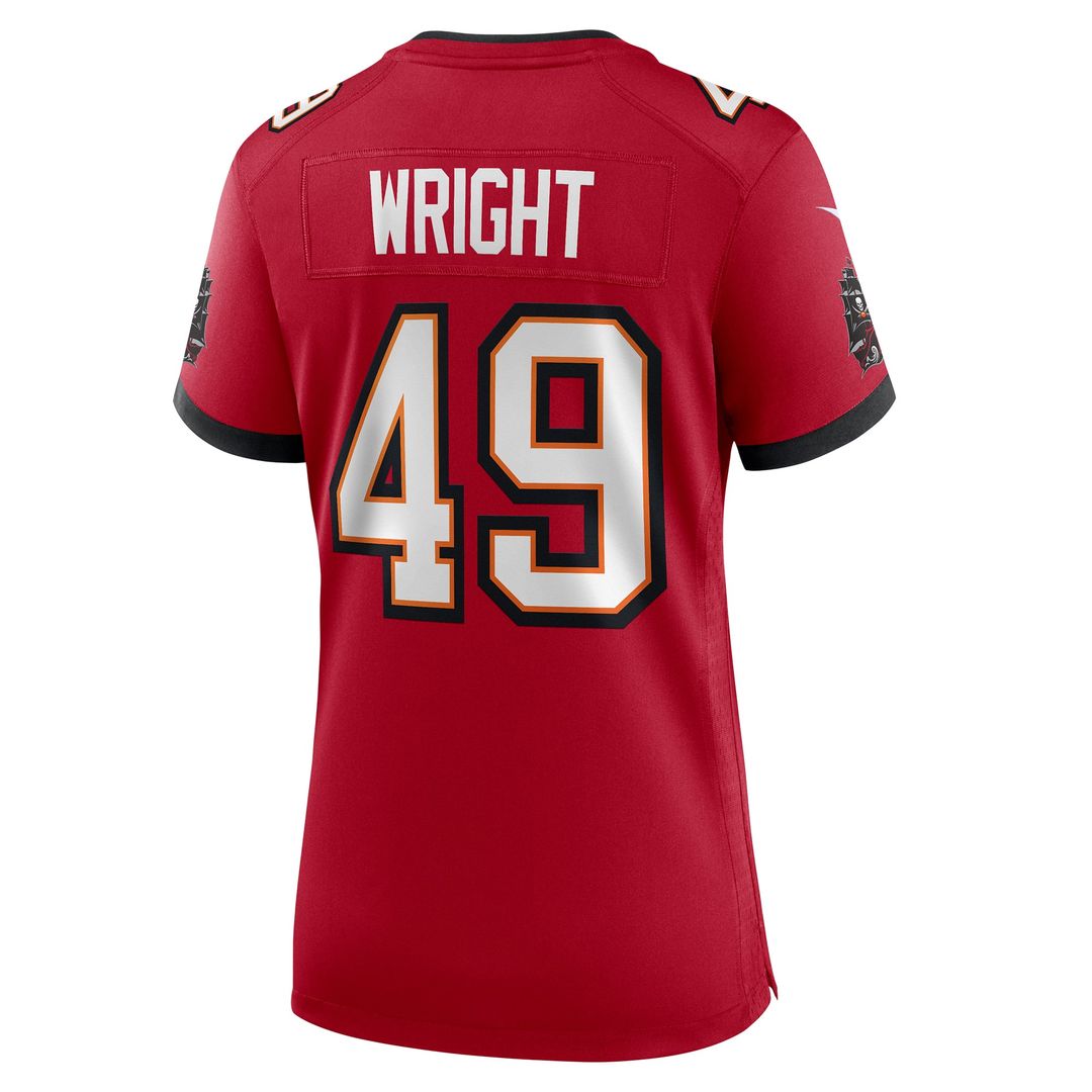 Owen Wright Tampa Bay Buccaneers Women's Team Jersey - Red