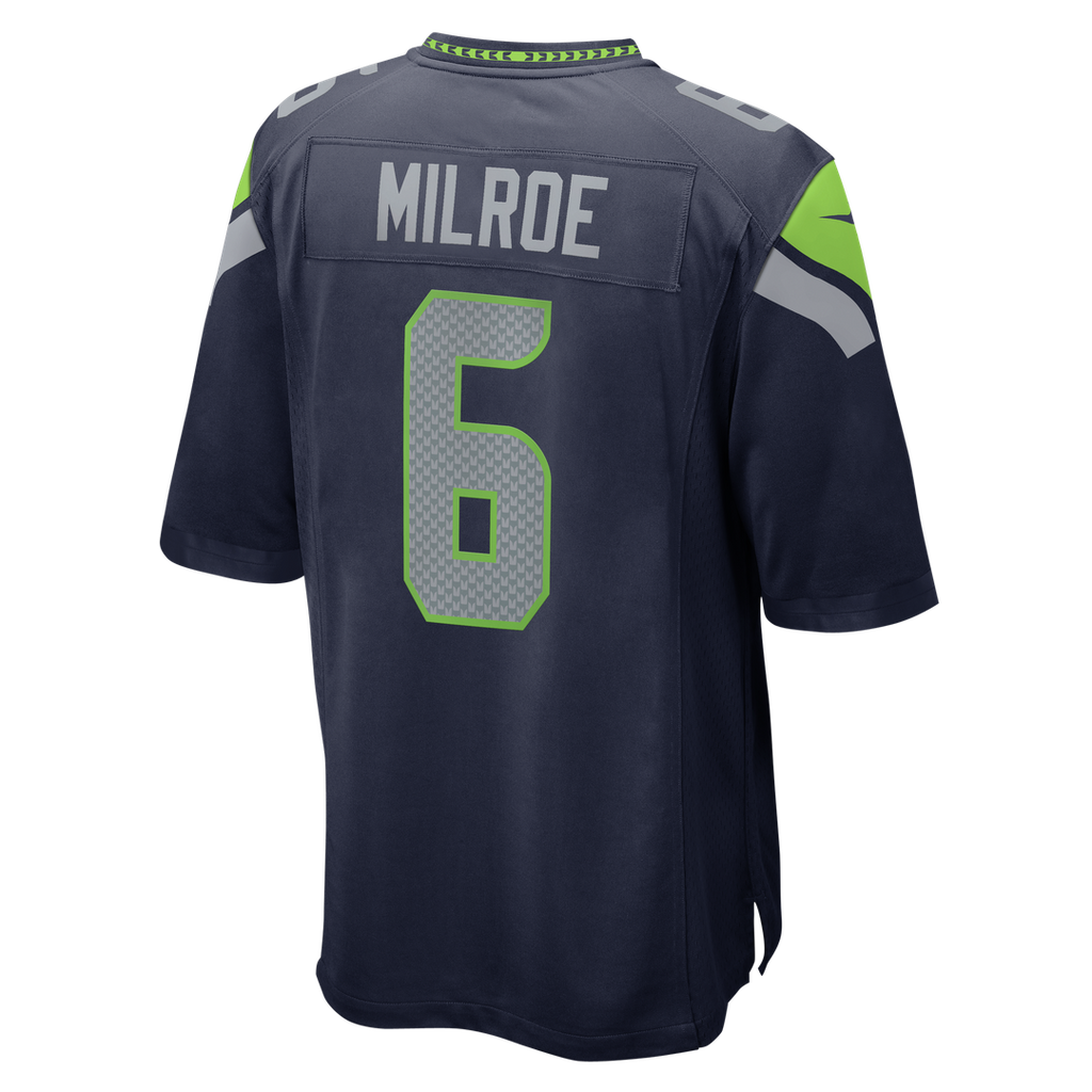 Jalen Milroe Seattle Seahawks Team Jersey - College Navy