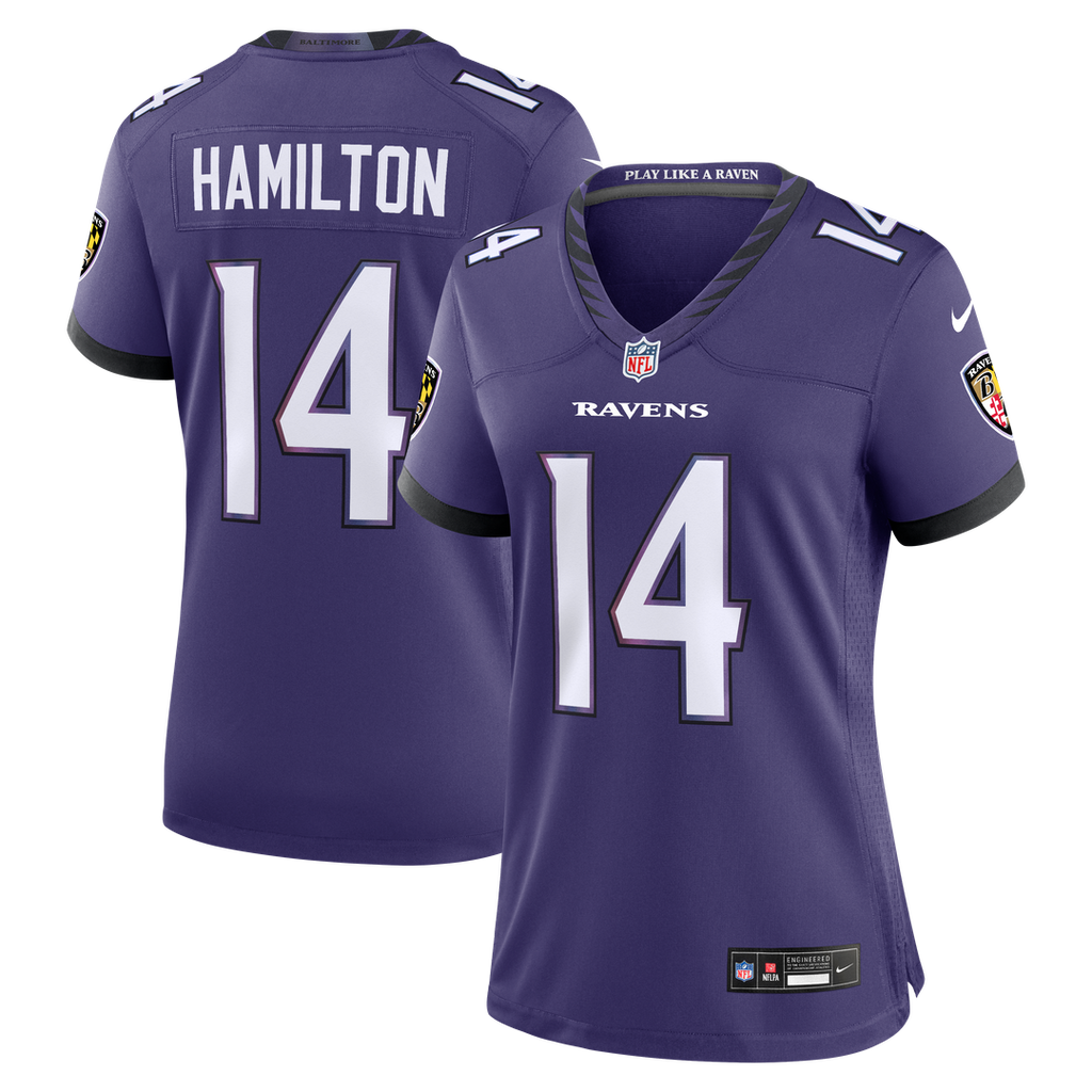 Kyle Hamilton Baltimore Ravens Women's Team Jersey - Purple
