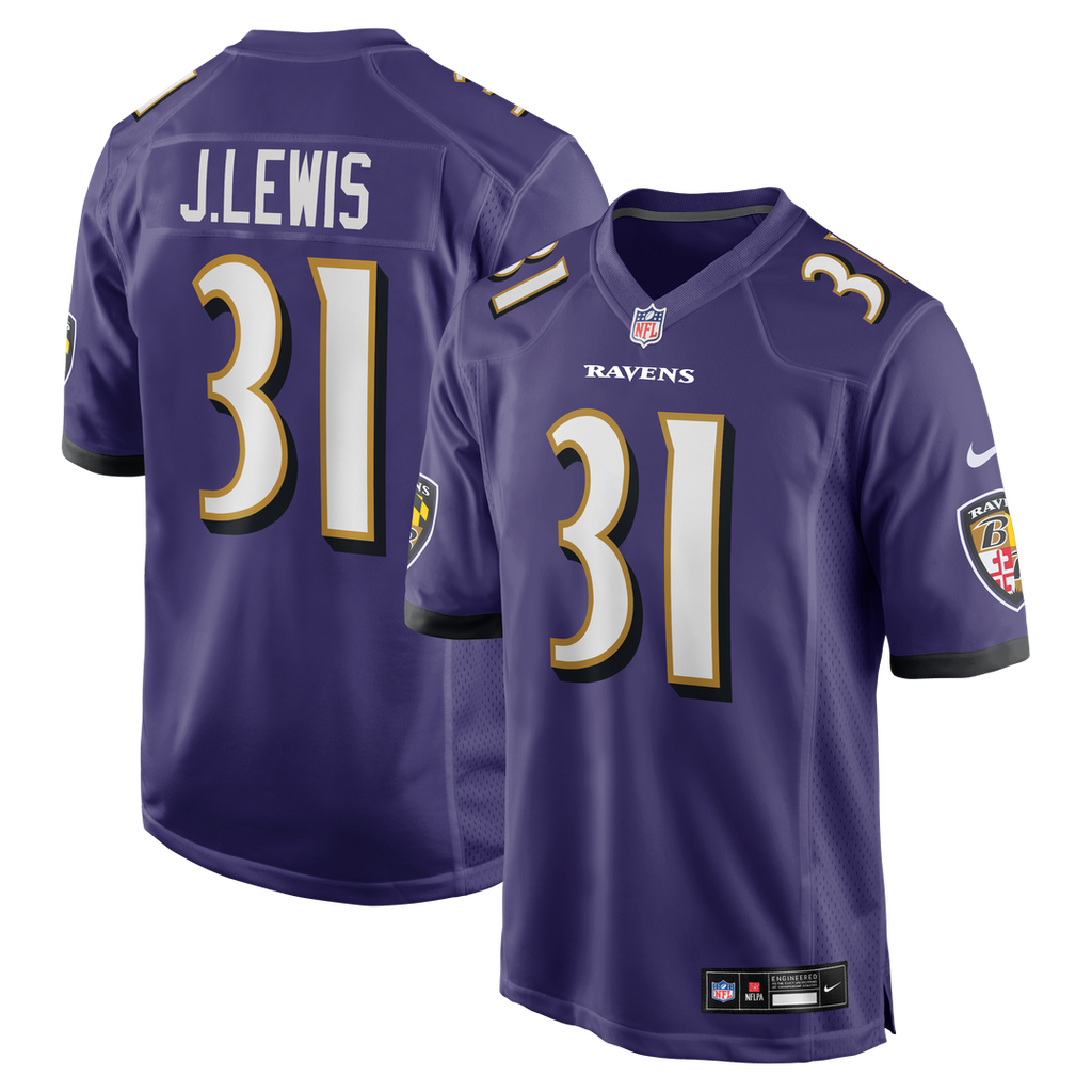 Jamal Lewis Baltimore Ravens Game Retired Player Jersey - Purple