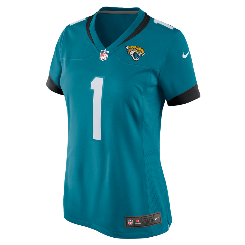 Number 1 Bride Jacksonville Jaguars Women's Jersey - Teal