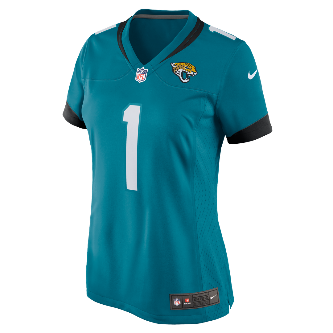 Number 1 Bride Jacksonville Jaguars Women's Jersey - Teal