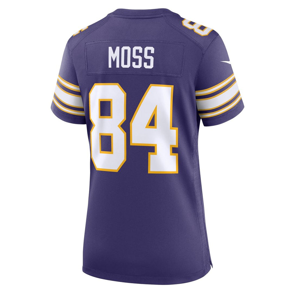 Randy Moss Minnesota Vikings Women's Classic Retired Player Jersey - Purple