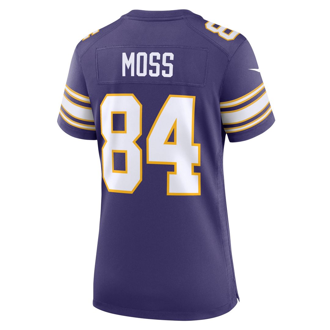 Randy Moss Minnesota Vikings Women's Classic Retired Player Jersey - Purple