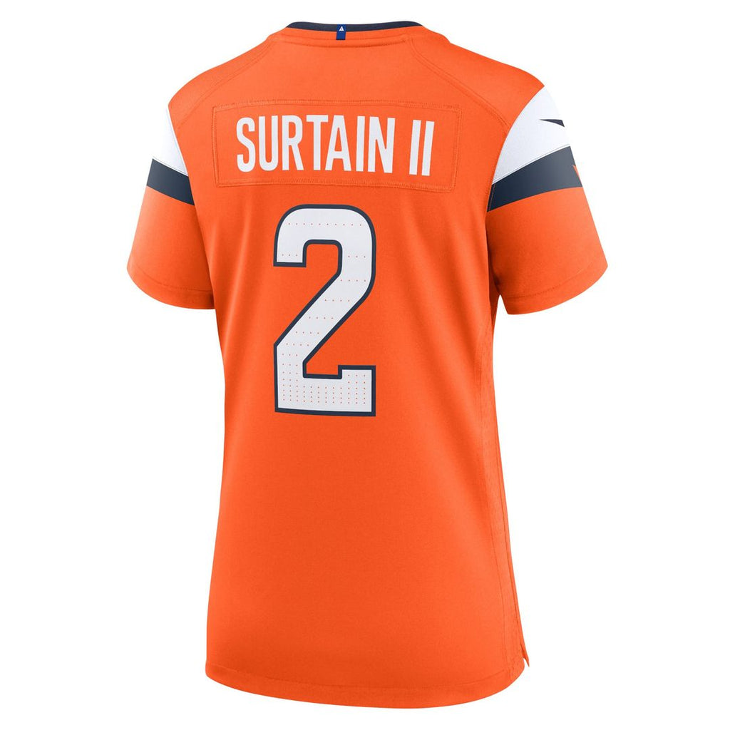 Patrick Surtain II Denver Broncos Women's Team Jersey - Orange