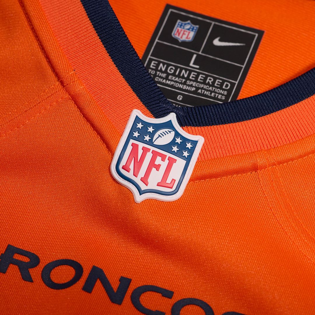 Dane Key Denver Broncos Team Jersey - Orange