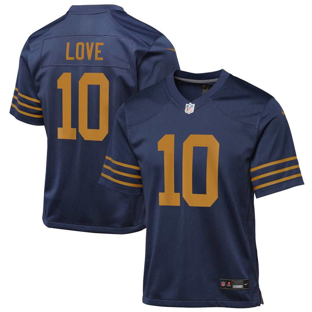 Love Green Bay Packers Youth Jersey - Green