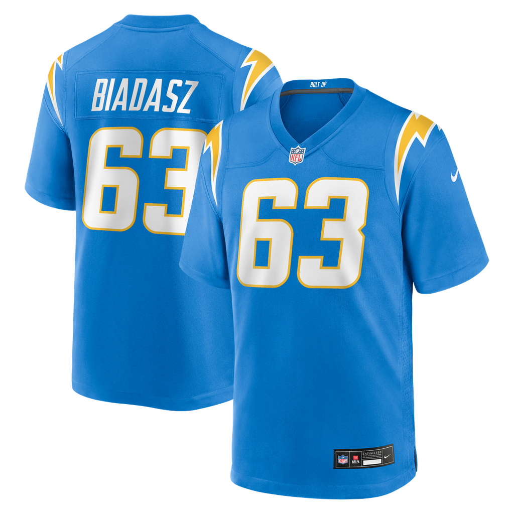Tyler Biadasz Los Angeles Chargers Team Jersey - Powder Blue
