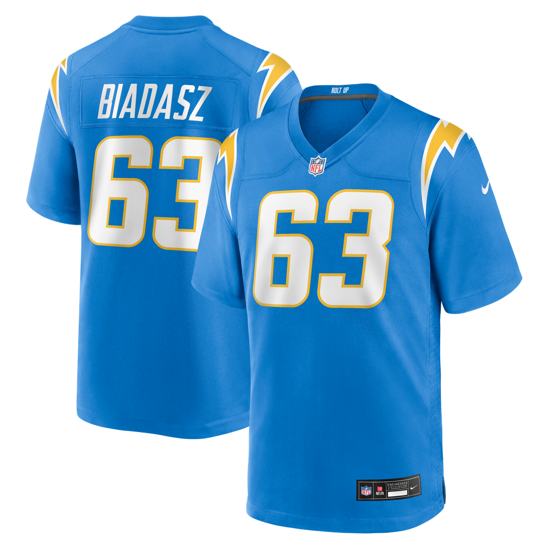 Tyler Biadasz Los Angeles Chargers Team Jersey - Powder Blue