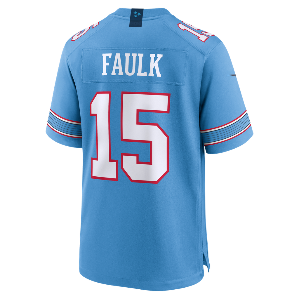 Keldric Faulk Tennessee Titans Team Jersey - Light Blue