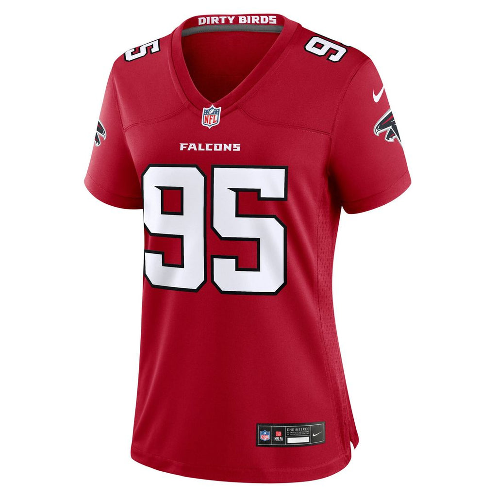 Gervon Dexter Sr. Atlanta Falcons Women's Team Jersey - Red