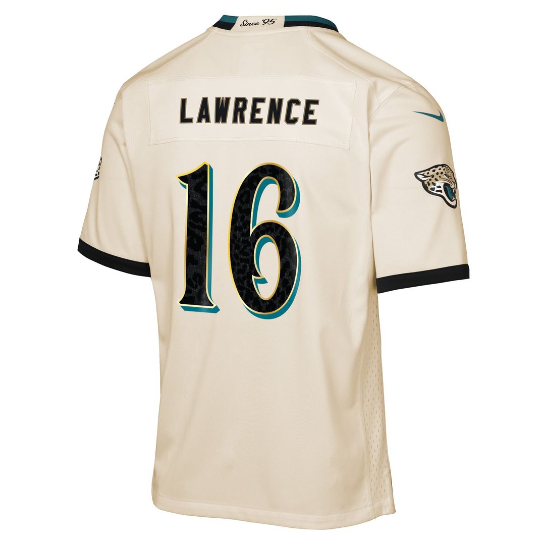 Trevor Lawrence Jacksonville Jaguars Youth 2026 Rivalries Collection Jersey - Natural
