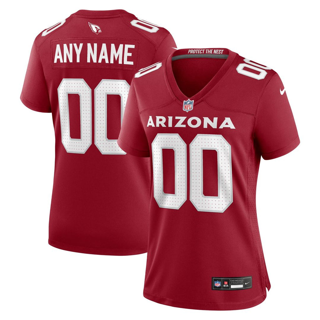 Arizona Cardinals Women's Custom Jersey - Cardinal