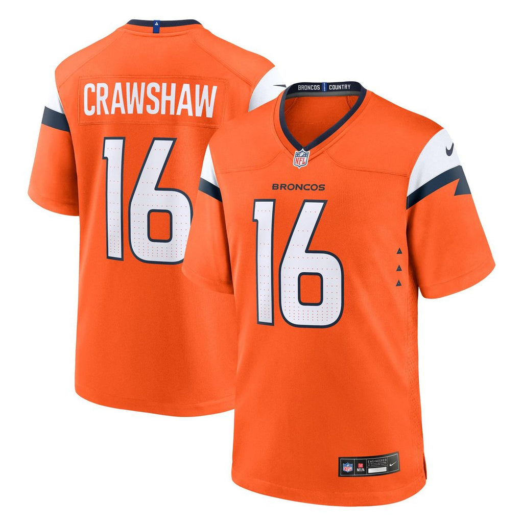 Jeremy Crawshaw Denver Broncos Team Jersey - Orange
