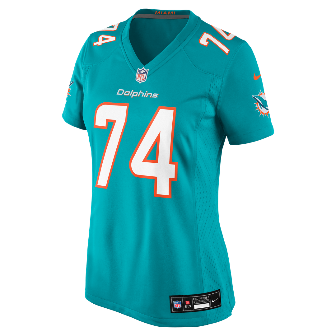 Kadyn Proctor Miami Dolphins Women's Team Jersey - Aqua