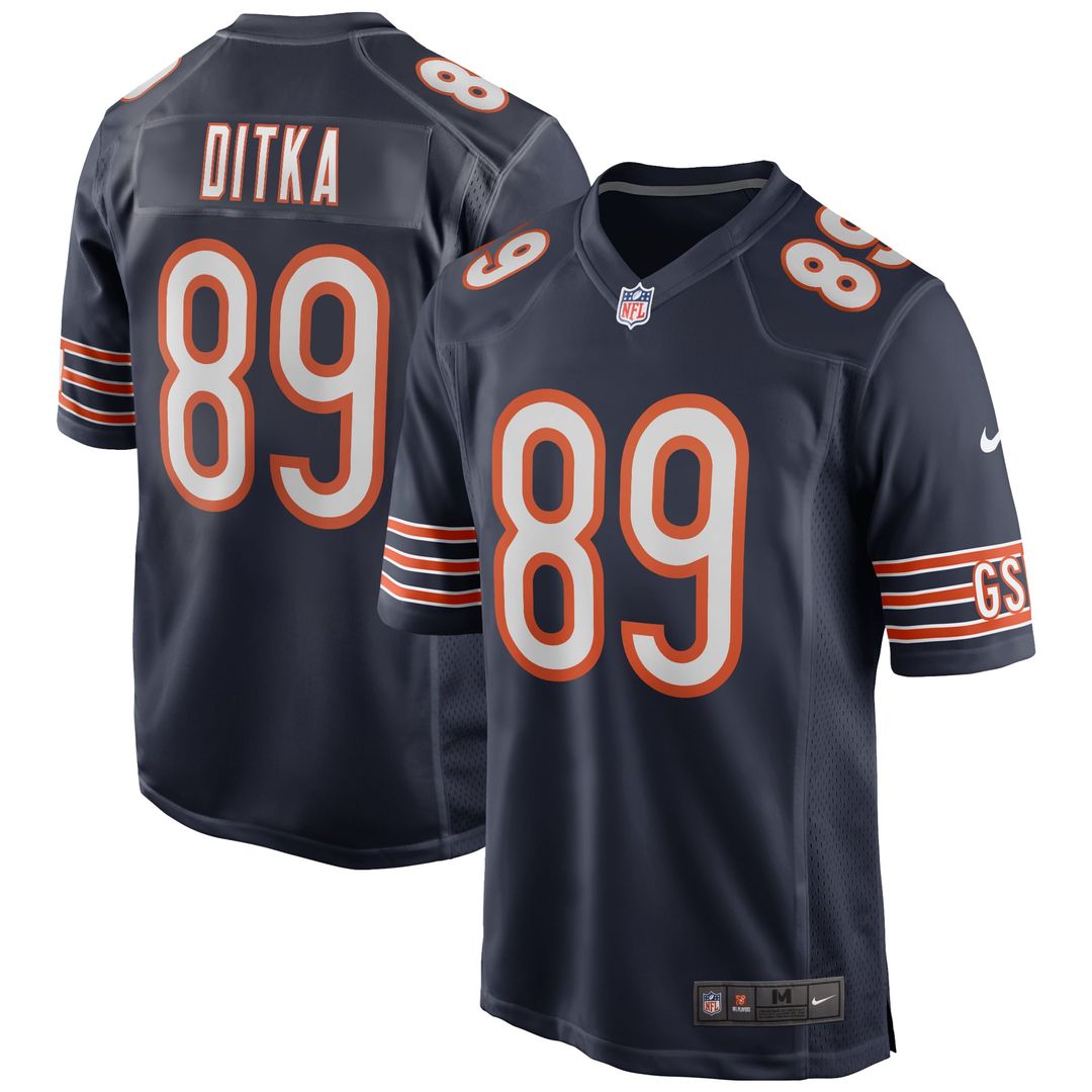 Mike Ditka Chicago Bears Retired Player Jersey - White