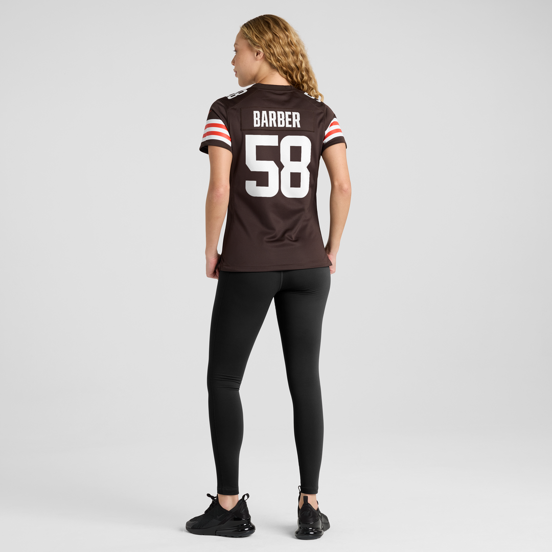 Austin Barber Cleveland Browns Women's Team Jersey - Brown