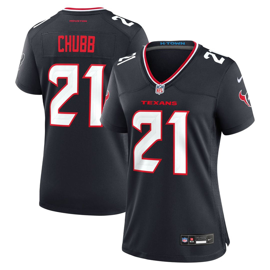 Nick Chubb Houston Texans Women's Team Jersey - Navy