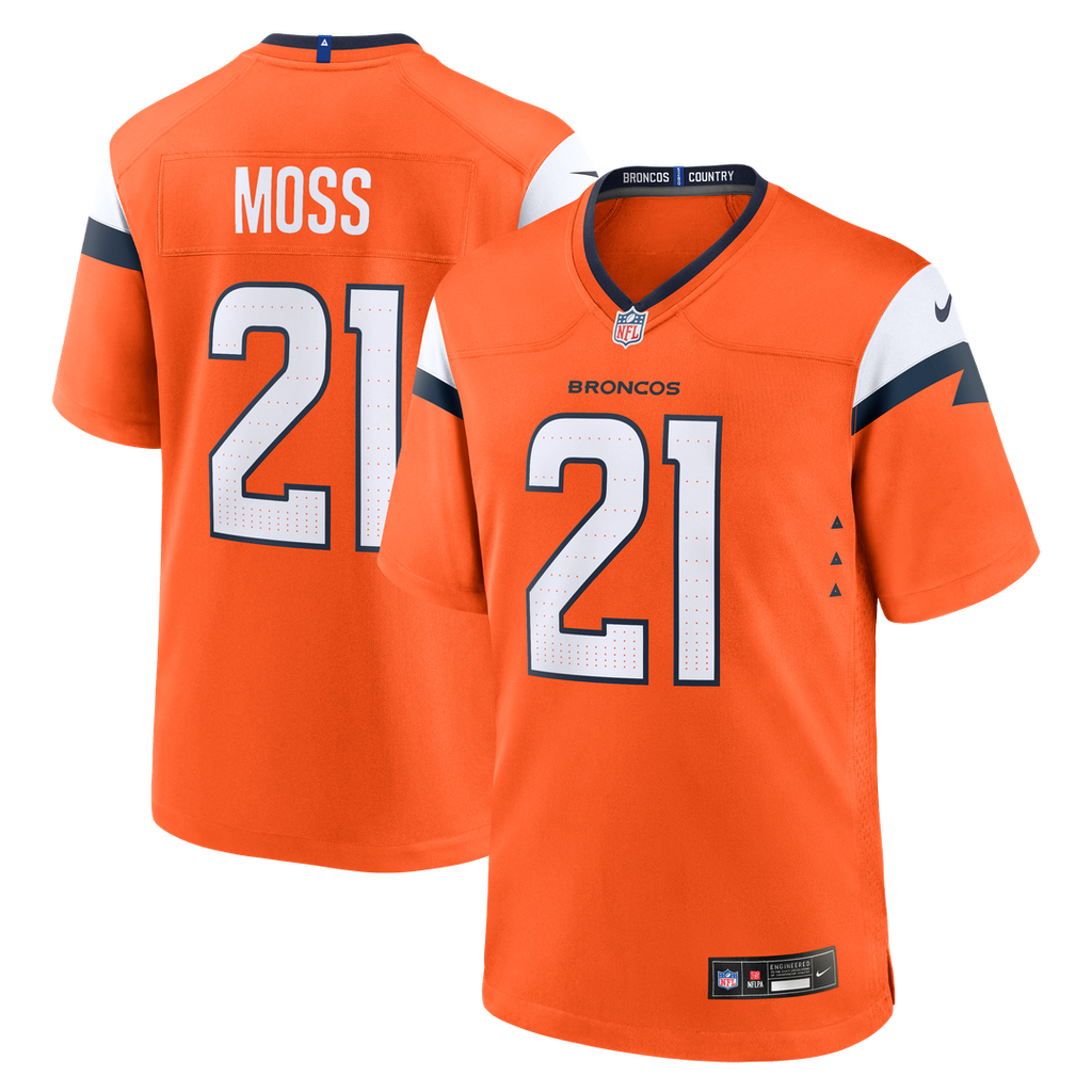 Riley Moss Denver Broncos Team Jersey - Orange