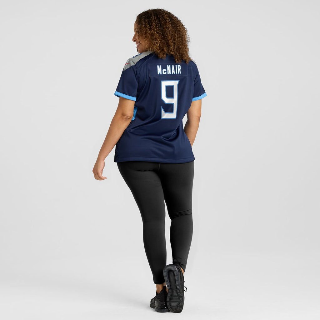 Steve McNair Tennessee Titans Women's Game Retired Player Jersey - Navy