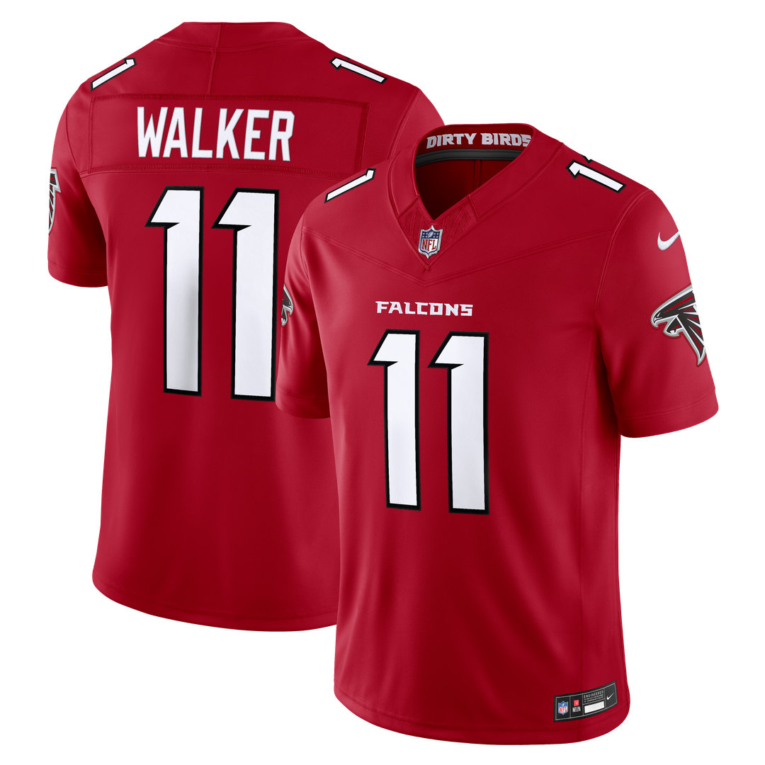 Jalon Walker Atlanta Falcons Team Stitched Jersey - Red