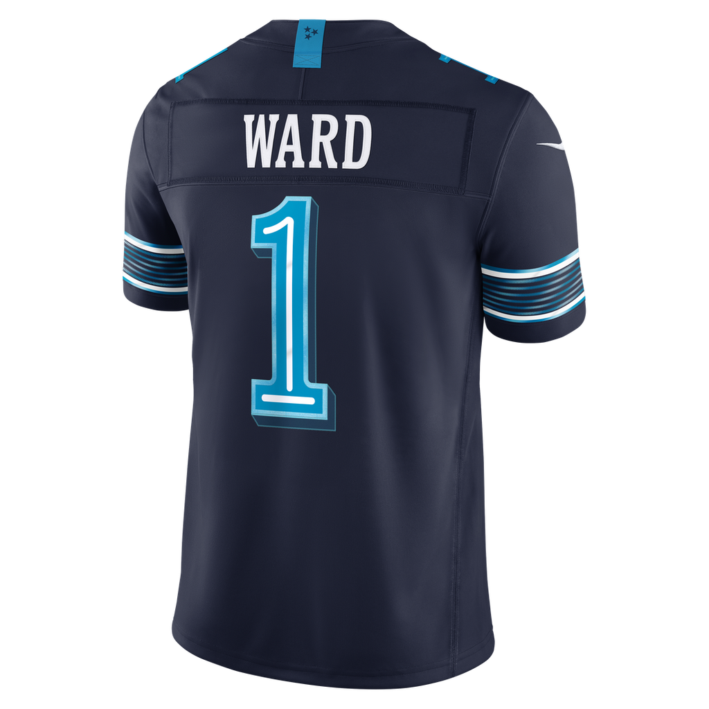 Cameron Ward Tennessee Titans 2026 Rivalries Collection Stitched Jersey - Navy