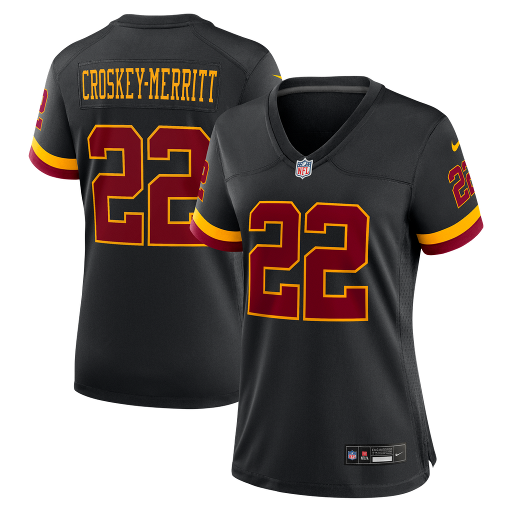 Jacory Croskey-Merritt Washington Commanders Women's Hail Raiser Alternate Jersey - Black