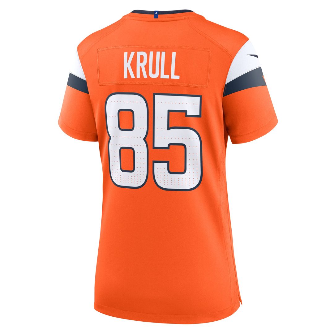 Lucas Krull Denver Broncos Women's Team Jersey - Orange
