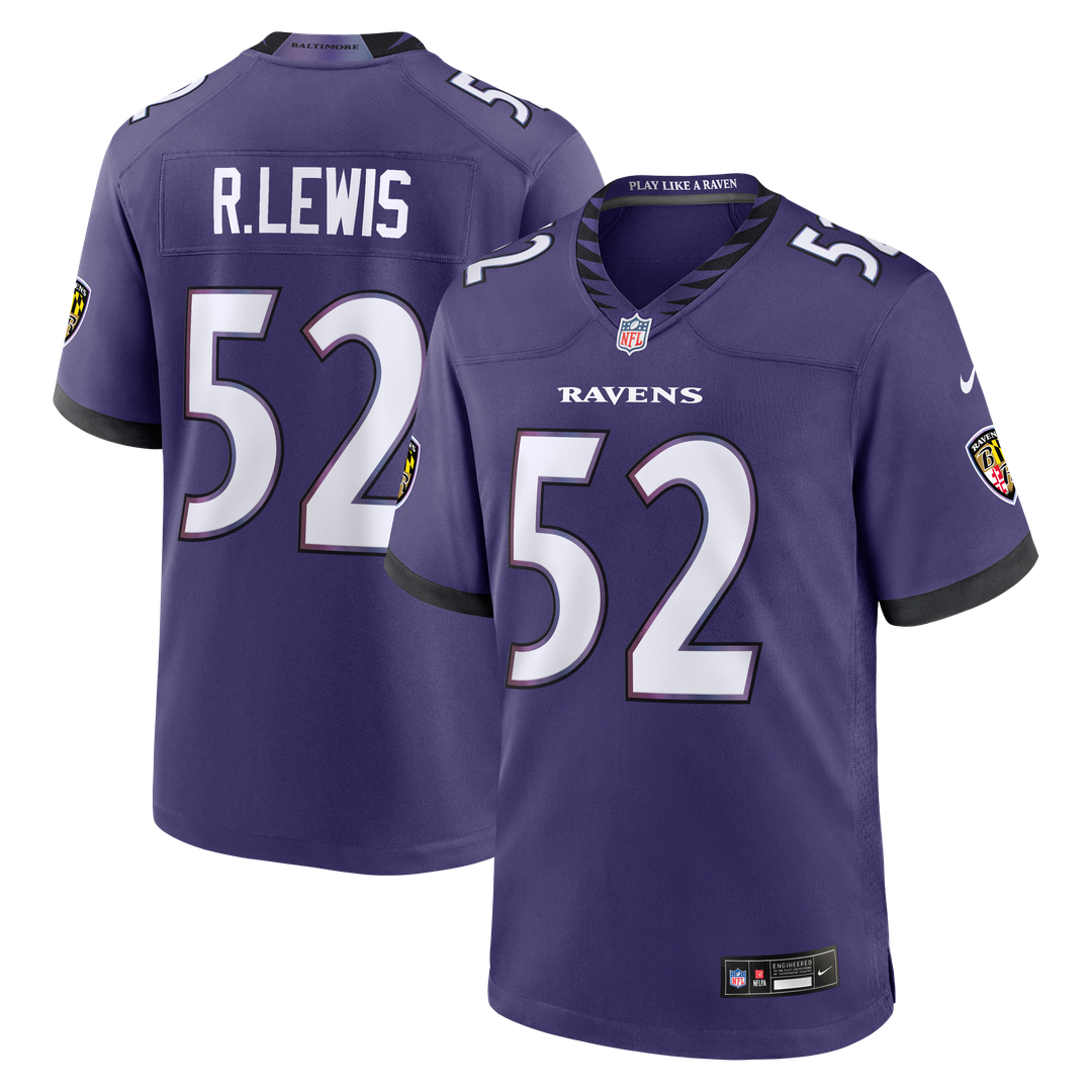 Ray Lewis Baltimore Ravens Team Retired Player Jersey - Purple