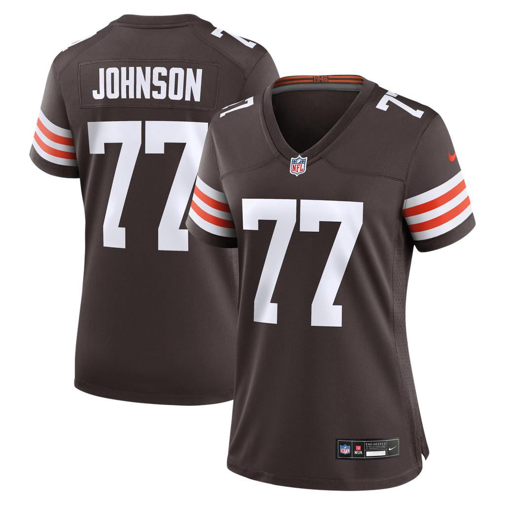 Zion Johnson Cleveland Browns Women's Team Jersey - Brown