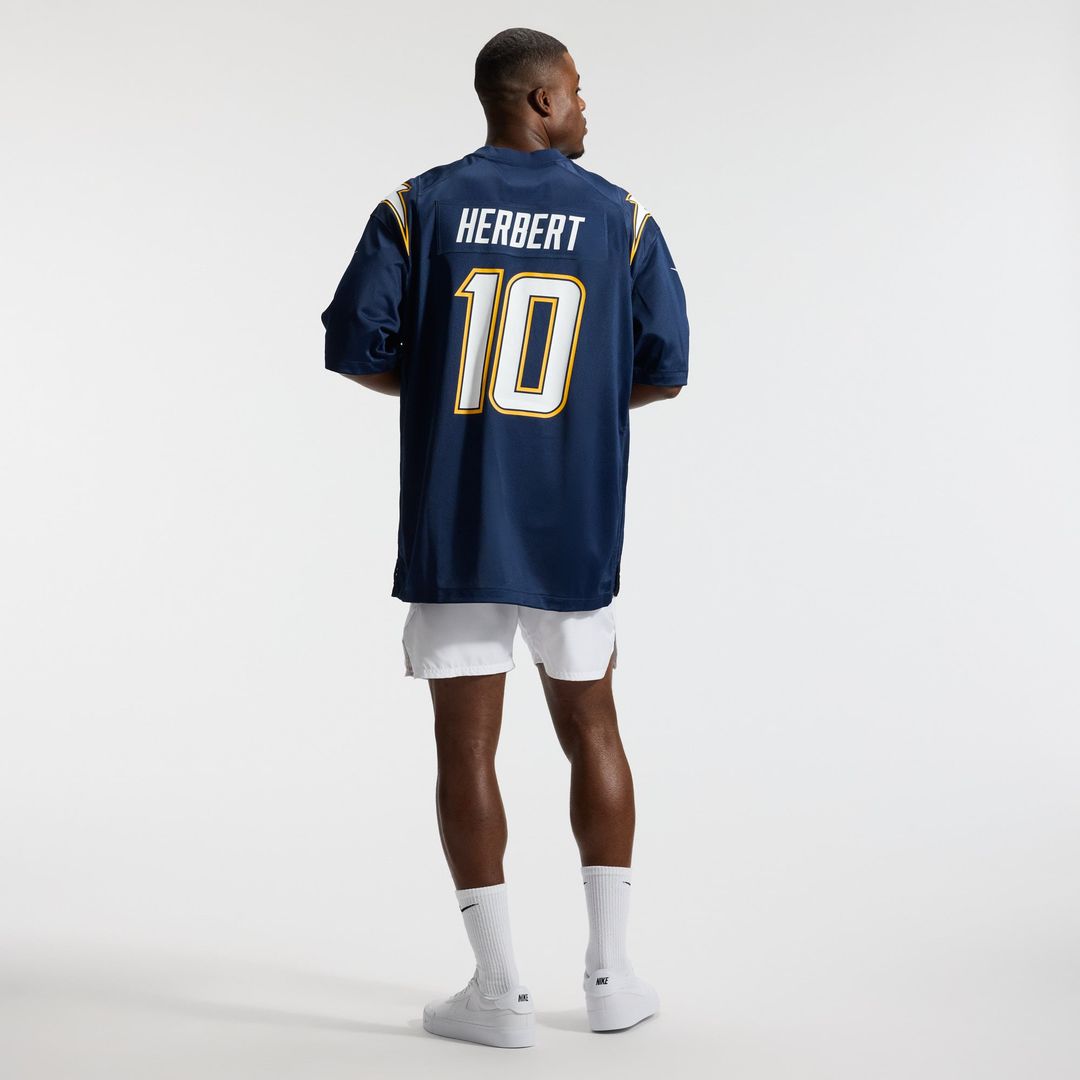 Justin Herbert Los Angeles Chargers Alternate Charger Power Jersey - Gold