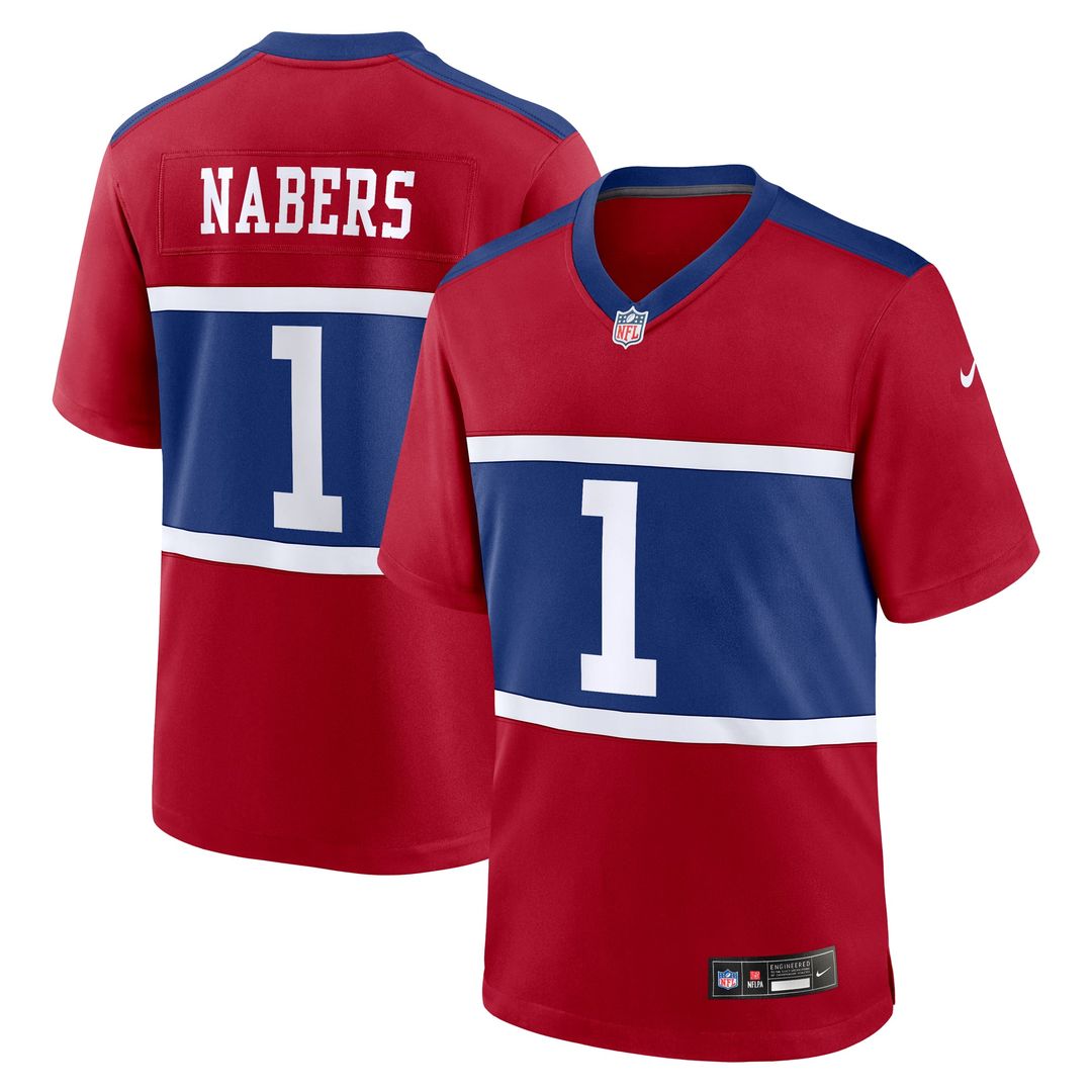 Malik Nabers New York Giants Youth Jersey - Red