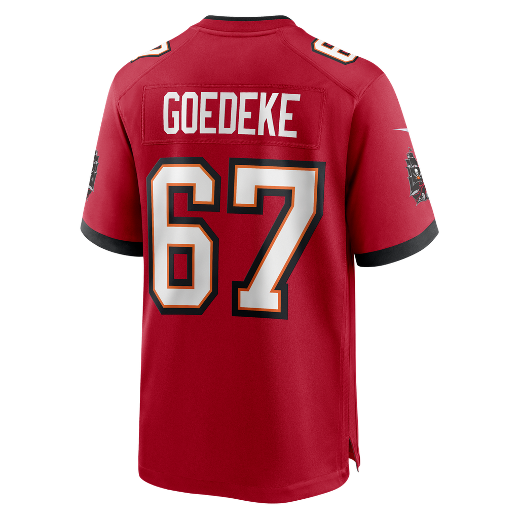 Luke Goedeke Tampa Bay Buccaneers Jersey - Red