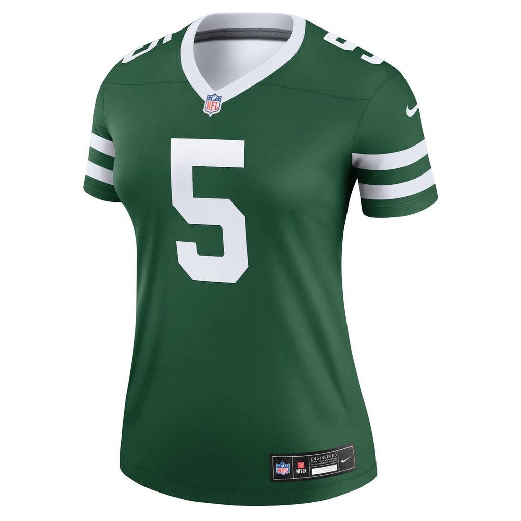 Garrett Wilson New York Jets Women's Alternate Legend Player Performance Top - Legacy Black