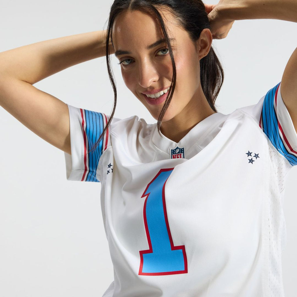 Cameron Ward Tennessee Titans Women's Jersey - White