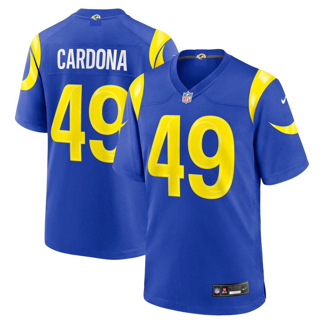 Joe Cardona Los Angeles Rams Team Jersey - Royal